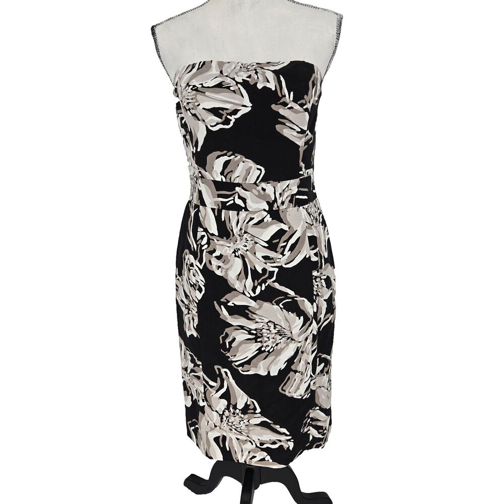 Banana Republic Linen Blend Strapless Dress 4